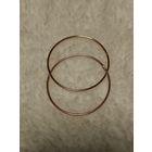 Позолоченные серьги кольца