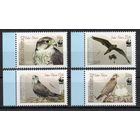Киргизия 2009. Птицы WWF Соколы 4 марки (229)
