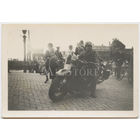 Военнослужащий Люфтваффе на американском мотоцикле Harley Davidson 1943 WLC