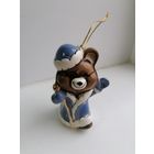 Фарфоровая елочная игрушка Олимпийский мишка, торги с Рубля