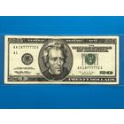 20 долларов США 1996 года, красивый номер *77777*