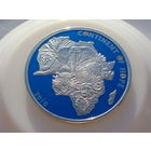 Кот-д'Ивуар. 1000 франков 2010 год  KM#8  "Континент надежды"  Тираж: 2.500 шт