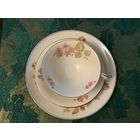 Чайная тройка Цветы Германия винтаж