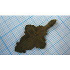 Крестик старинный, нательный. Бронза, литье.