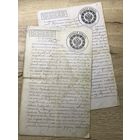 Купчая на покупку мельницы на 2-х актовых бумагах 1902 г.