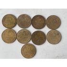 Лот нечастых и редких 5 копеечных монет времен СССР