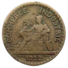 ФРАНЦУЗСКАЯ РЕСПУБЛИКА. Торговая Палата Франции. 50 САНТИМОВ 1922.