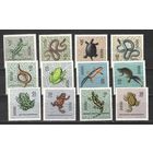 Марки Польши. Земноводные и пресмыкающиеся. 1963г.