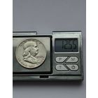 50 центов США 1952 года (Пол доллара Бена Франклина). Серебро 900 пробы. L45571.