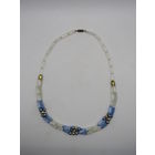 С рубля. Редкость. Нежно-голубой цвет. Бусы из сатинового стекла. Чешское сатиновое стекло. Ретро времен СССР. м