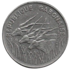 ГАБОНСКАЯ РЕСПУБЛИКА. 100 ФРАНКОВ 1975. ФАУНА.  АНТИЛОПЫ