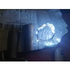 Светодиодная гирлянда белого цвета с пробкой длинной 2 м. на батарейках, 20 шт LED светодиодов