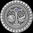 Шалi . Весы ,  Libra , серебро , 20 рублей . Знаки Зодиака . Гороскоп. Гараскоп .