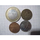 Четыре монеты/2 с рубля!