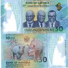 Намибия 30 долларов 2025 год (Памятная. 30 лет Независимости)  UNC  полимер
