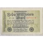 Банкнота 10 миллионов марок 1923 год. Веймарская республика. С рубля без МЦ