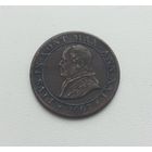 ПАПСКАЯ ОБЛАСТЬ  1/2 сольдо 1867 г.