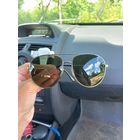 Очки солнечные черные мужские унисекс универсальные