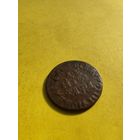 Денга 1704 года, "ВСЕЯ РОССИИ ПОВЕЛИТЕЛЬ". Медь. Гурт гладкий, Отличная монета, СМОТРИТЕ ДР. МОИ ЛОТЫ.