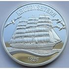 Россия, Калининград.  1 талер 2021 год  "Парусник Крузенштерн" Unusual  Тираж: 1.000 шт