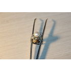 Кольцо с вставкой под жемчуг, размер 19 мм., клеймо 18 KGP.