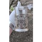 ПОДСТАКАННИК  МЕЛЬХИОР  ЛАТНЫЙ СССР ОРИГИНАЛ СТАКАН В ПОДАРОК ТИП 1  .  Распродажа Коллекции !!! . Экспресс  Аукцион  с рубля без МПЦ и прочего 3 ДНЯ  .Много лотов в продаже .