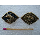 Знаки. Самолёт "МИГ". тяжёлые. цена за 1 шт.