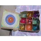 Коробка ёлочных игрушек СССР большие шары диаметром 10 см