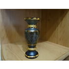 Ваза , цветной хрусталь , Чехословакия, 70-е годы, высота 15см, диаметр 6 см