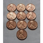 1 цент США, погодовка 1950-х, D