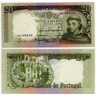 Португалия. 20 эскудо (образца 1964 года, P167a, подпись 4, aUNC)