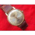 Часы POLJOT de LUXE ПОЛЕТ де ЛЮКС  1 МЧЗ им. КИРОВА 23 камня ПОЗОЛОТА ,  из СССР 1970-х с РЕМНЕМ КОЖА