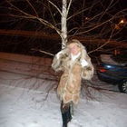 Дубленка стильная с толстым искусств.мехом внутри, р.44-46, б.у