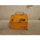 Металлический ящик для сбора монет (сейф-монетоприёмник) из кассы продажи билетов в общественном транспорте. СССР, 70-е годы прошлого столетия.