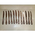 Ножи СССР мельхиоровые 12 штук одним лотом. Длина 21 см.