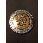 5 злотых Польша 2016 год мельница