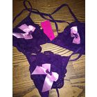 КРУЖЕВО ЛЮКС с бантиками .комплект белья