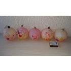 Шары с рисунком набор 5 штук - елочные игрушки - новогоднее украшение на елку