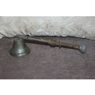 Старинный бронзовый колокольчик "Дар Валдая", номер 3, с серебром и дверным креплением.