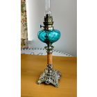 Антикварная керосиновая  лампа Франция Art Nouveau 1890-1910 гг