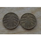 Германия 5 пфеннигов 1925 G- Карлсруэ