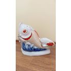 Фарфоровая салфетница рыба. Коростень.