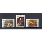 Фил. выставка. Мальдивы. 1976. 3 марки с надпечатками б/з. Michel N 659-661 (- е)