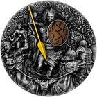 Ниуэ 5 долларов 2022г. "Женщины-воины: Боудика". Монета в капсуле; деревянном подарочном футляре; сертификат; коробка. СЕРЕБРО 62,20гр.(2 oz).