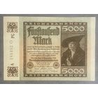 Банкнота 5000 марок 1922 год. Веймарская республика.