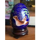 Фарфоровое яйцо, кобальт, ручная роспись,редкость