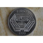 Аргентина 2 песо 1999 с 1 руб