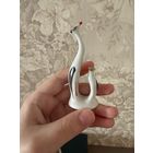 Цапля с цыпленком фарфор