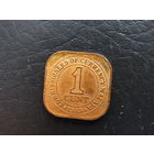 Малайя. 1 цент, 1943. С 20 копеек. Распродажа коллекции. Смотрите другие лоты.