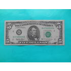 5 долларов 1995 г "В"